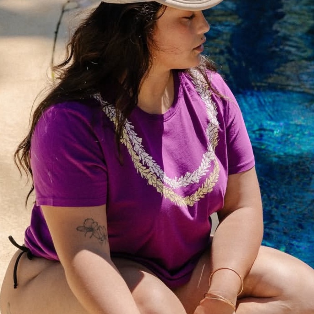Mahina Made Lei Awapuhi Purple Shirt